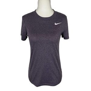 NIKE DRI-FIT LEGACY STANDARD FIT TRAINING‎ ACTIVEWEAR TEE PURPLE WOMEN'S SIZE XS